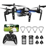 Wipkviey T6 Drohne mit Kamera 1080P HD, FPV RC Quadcopter mit 2.4G WiFi Transport Live Video,...