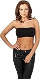 Urban Classics Damen Top Ladies Pads Bandeau, Trägerloser Bandeau für Frauen mit integrierten...