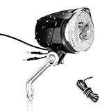 toptrek Fahrradlicht Vorne StVZO Zugelassen (K~1119) Retro Fahrradlampe Nabendynamo 6V~58V Fahrrad...