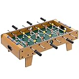 HOMCOM Mini Tischkicker Tischfußball inkl 2 Kickerbälle tragbarer Kickertisch mit Griffe, Kicker...