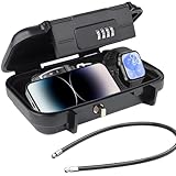 Mini Tresor mit Zahlencode, Tragbarer Strandsafe, Wasserdicht Handy Safe, Geldtresor mit Drahtseil...