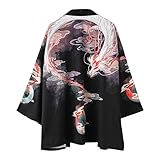 Siehin Herren Drache-Druck Frühling-Sommer Kimono Cardigan Japan Happi Kimono Jacke Yukata Coat...