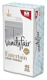 Vanity Fair Entertain Einweg-Handtuch, 45 Papierhandtücher, inklusive Halter (Halter-Design kann...