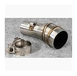 Motorrad Auspuffrohr Auspuffkrümmer Motorradrohr-Konverter-Schnittstelle Schweißadapter...