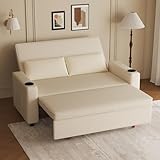 JUMMICO Schlafsofa 2-Sitzer klein, Sofa mit Schlaffunktion,Schlafsofa ausziehbar mit Kissen,...