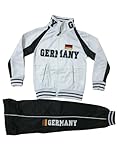 Generisch Kinder Jungen Jogginganzug Trainingsanzug Sportanzug Hose Jacke Set (Germany Weiß,...