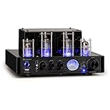 Auna Amp VT Röhrenverstärker HiFi-Verstärker 2x35W RMS, Stereo Verstärker BT Opt./Koax./AUX-In,...