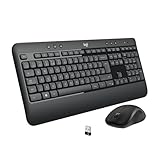 Logitech MK540 Advanced Kabellose Tastatur und Maus Combo für Windows, 2,4 GHz Unifying...