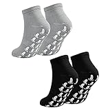 Jinlaili 2 Paar Anti-Rutsch-Socken Yoga Socken, Rutschfeste Socken für Damen Männer, Yoga Pilates...