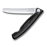 Victorinox, Swiss Classic, Profi Tomaten- und Tafelmesser, Extra Scharfe Klinge, Wellenschliff, 11...