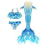 Marmaid Schwanz zum Schwimmen Swimming Tail Swimsuit Swimwear Bikini Set