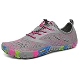 SAGUARO Barfußschuhe Herren Damen Traillaufschuhe Leicht Training Fitnessschuhe Wander Wald Strand...