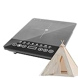 Tragbare Induktionskochplatte, elektrisch, Zweispannung, 110 V-220 V, Küchengerät zum Kochen zu...