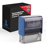 stempel-fabrik – Imprint 12 Stempel mit Wunschtext personalisieren – selbstfärbender Stempel...