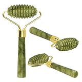 Lantelme Jade Stein Massagegeräte | Roller mit Rillen für natürliche Entspannung und strahlende...