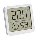 TFA Dostmann Digitales Mini Thermo-Hygrometer, 30.5053.02, Innentemperatur und Luftfeuchtigkeit,...