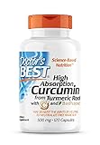 Doctor's Best, High Absorption Curcumin, 500 mg, 120 Kapseln, Laborgeprüft, Kurkuma, Glutenfrei,...