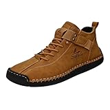 Blitzangebote des Tages Stiefeletten Herren Desert Braun Biker Reitstiefel Winter Schwarz Stiefel...