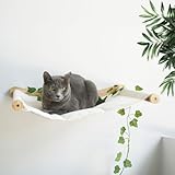 TREKAM Katzenbett Wand - Katzenhängematte Wand Elegante und Stabile - Katzenliege Wand Für Katzen...