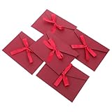 HOODANCOS 10 Stück Farbige Papierumschläge mit Schleife Kleine Briefumschläge für Grußkarten...