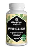 Weihrauch Kapseln hochdosiert & vegan, 900 mg Extrakt pro Tagesdosis, 85% Boswellia-Säure, 100%...