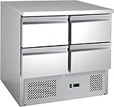 GastroHero Kühltisch ECO 0/4 Mini - GN 1/1 | Gastronomiebedarf