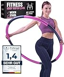 SummerFan Hula Hoop Reifen für Anfänger ohne Wellen und Noppen [1kg bis 1,5kg, 75-100 cm, 6-8...