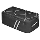 Fahrradsitztasche – 8 l wasserdichte Gepäckträgertasche, Aufbewahrungstasche mit reflektierenden...