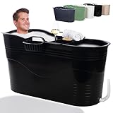 Hello Bath Mobile Badewanne, Ideal für das kleines Badezimmer, 125x52x65cm, Stylisch und...