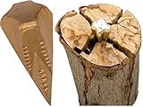 Spaltgranate ca.1,6kg + 1x BILDMAGNET! Hochwertiger Spaltkeil Keil-Kreuzform Spezialstahl für Holz,...