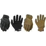 Mechanix Wear Original® Covert Handschuhe (Large, Vollständig schwarz) Herren FastFit Tactical...