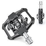 Mountainbike-Klickpedal-Set, Dual Side Clip MTB-Pedale, SPD-kompatibel mit 3 abgedichteten Lagern.