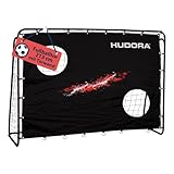 HUDORA Fußballtor Trainer mit Torwand - Robustes Outdoor Fußballtor für Kinder & Erwachsene -...