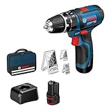 Bosch Professional 12V System Akku Schlagbohrschrauber GSB 12V-15 (Bohr-Ø Holz max: 19 mm, inkl. 2x...