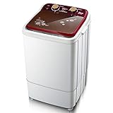 FYRMMD Waschmaschinen 2 in 1 Mini-Waschmaschine Ultraleise UV-antibakteriell 6KG Kompakte tragbare...