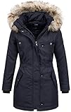 ONLY Damen Parka Parka onlIRIS AW CC OTW 15156574, Gr. 40 (Herstellergröße: L), Blau (Night Sky...