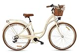 Goetze Mood Damenfahrrad Retro Vintage Holland Citybike, 28 Zoll Alu Räder, 7 Gang, Tiefeinstieger,...