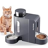 Gardner Pet Automatischer Futterspender für Katzen/Hunde 2 Näpfe(3L*2), Futterautomat Katze und...