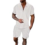 Generisch 2025 - Schnell trocknende 3D-Kurzarm-Anzugshorts für Herren Strand Tropical HawaiianSS...