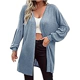 Herbstjacke Damen Strickjacke Damen Cardigan Strickjacken Fleecejacke Pullover Trachtenjacke...