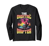 Lustiges Zitat The Digital Drifter Digital Nomad Langarmshirt