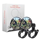 Fahrradspiegel, 2 Stück Rückspiegel Fahrrad, 360° Drehbar Fahrradspiegel Klappbar Universal für...