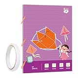 Yaztauho Mathematik Geometrie Buch - Ziehband 3D-Geometrie-Lernbuch - Lernspielzeug Für Lehrkräfte...