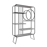 Bücherregal Bücherregal Vertikal Lagerregal für Zuhause U-Bahn Kunst Regal Wohnzimmer Veranda...