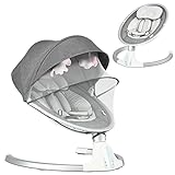 DREAMADE Elektrische Babyschaukel mit Fernbedienung, Babywippe für Neugeborene bis 9 kg, Baby Wippe...