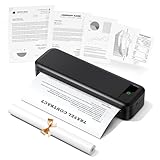 TATTMUSE Thermodrucker A4, Bluetooth Mobiler Drucker, Rechnungen, Belegdrucker, Lernen, Tragbarer...