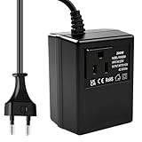 Spannungswandler Transformator 220V auf 110V 200W Netzadapter Runter Stromkonverter...
