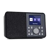 MangoKit MD3 DAB/DAB+ und UKW tragbares Digitalradio, Bluetooth-Lautsprecher, Kopfhörer, 40...