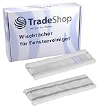 2x Trade-Shop Wischtücher Mikrofaser-Pad Wischbezug kompatibel mit Kärcher WV 71, WV 71 Plus, WV...