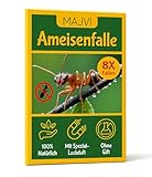 Ameisenfalle mit Spezial-Lockstoff – 8x Stück – Klebefalle zur Überwachung – Umweltbewusste...